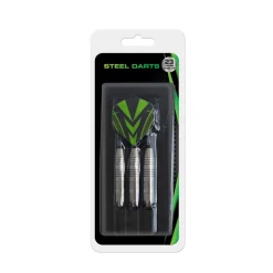 Steeldart Set 23 g 10-teilig schwarz/silber/grün
