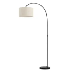 Stehlampe Bogenlampe SOLIS beige/schwarz