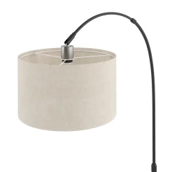 Stehlampe Bogenlampe SOLIS beige/schwarz