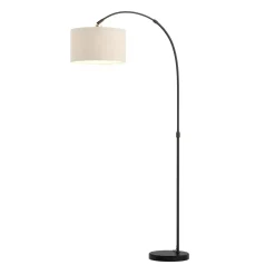 Stehlampe Bogenlampe SOLIS beige/schwarz