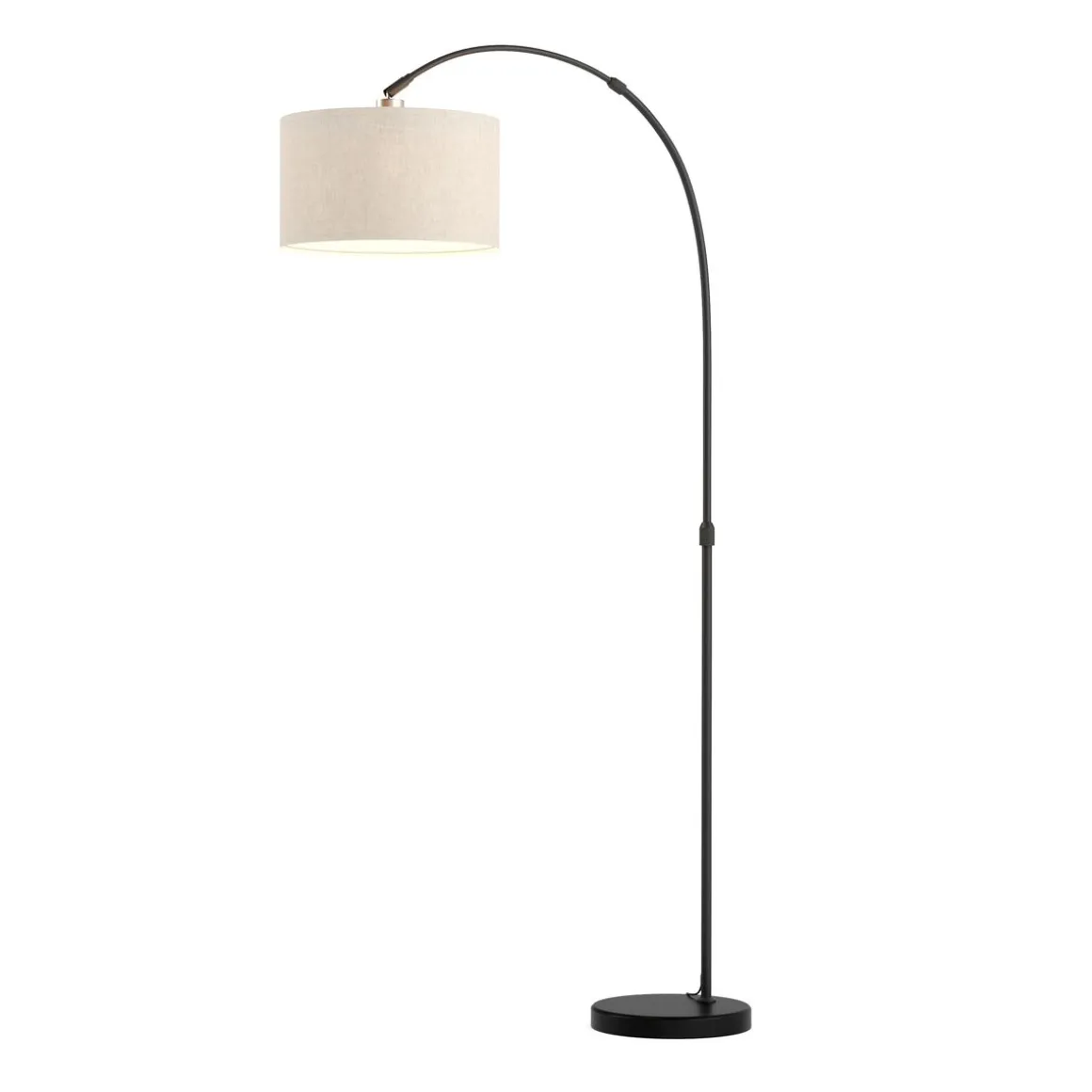 Stehlampe Bogenlampe SOLIS beige/schwarz