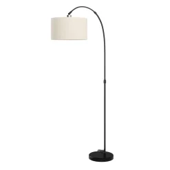 Stehlampe Bogenlampe SOLIS beige/schwarz