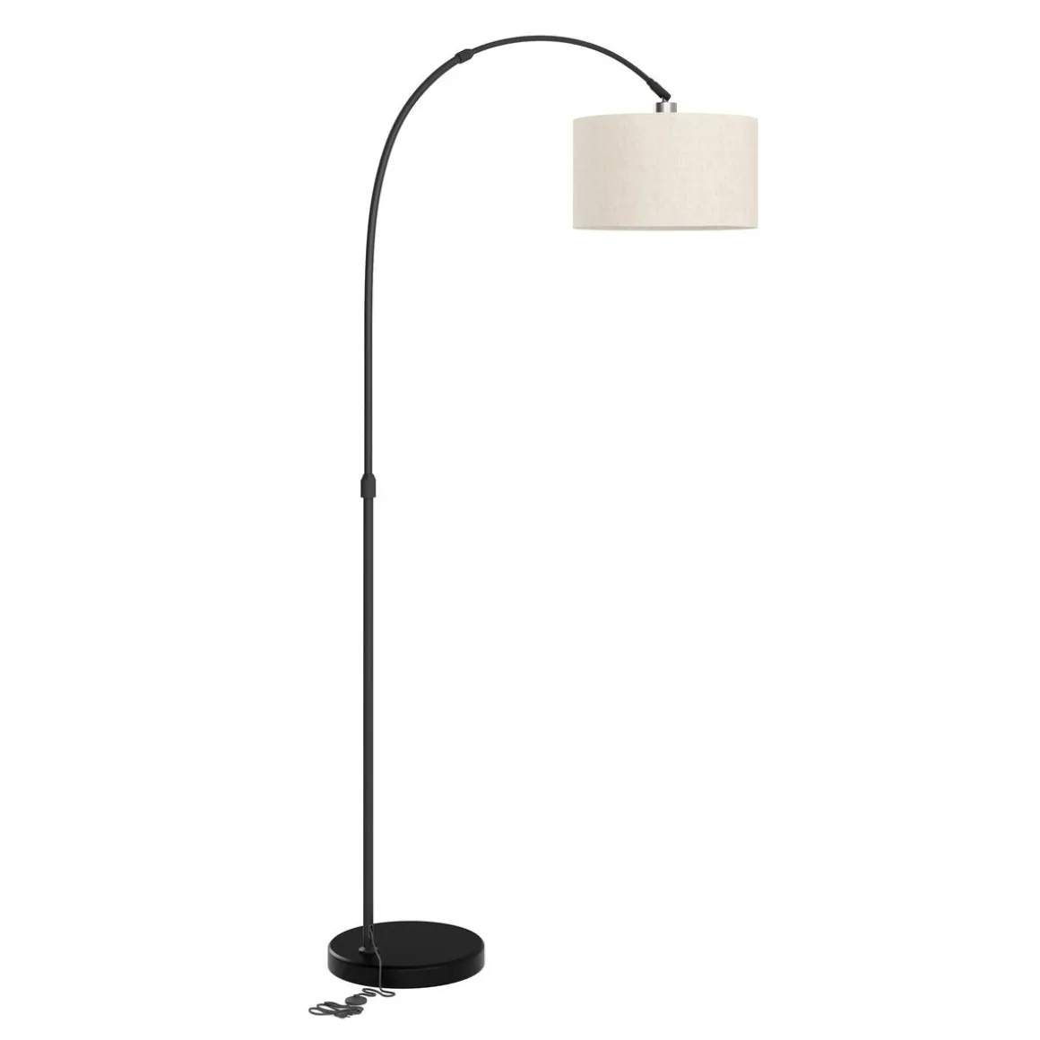 Stehlampe Bogenlampe SOLIS beige/schwarz