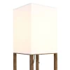 Stehlampe EMBER mit Regal und Schublade braun
