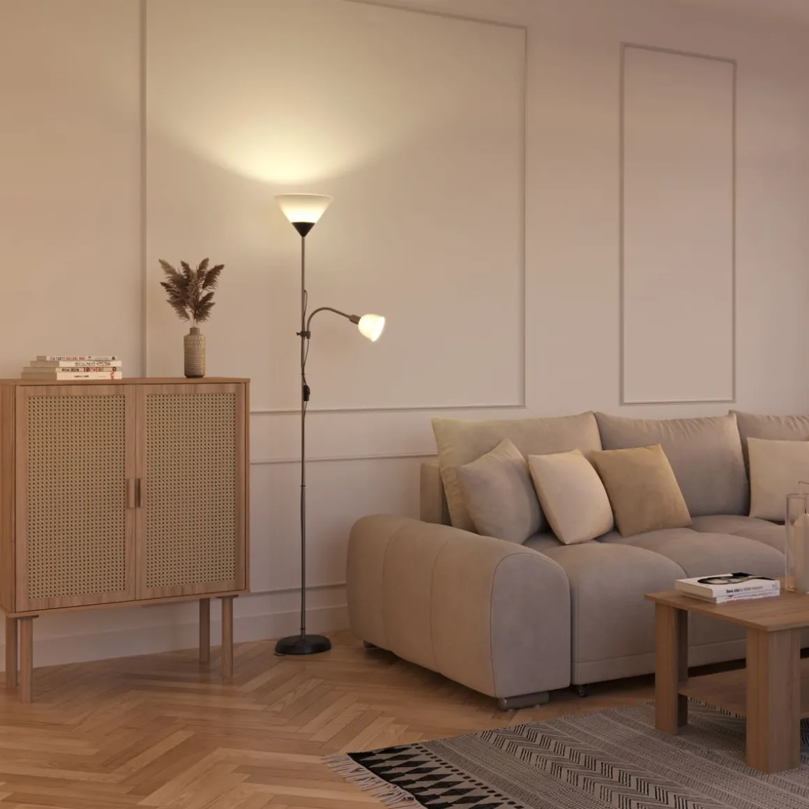 Stehlampe EMMY silber