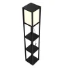 Stehlampe ENLITE mit Regal schwarz
