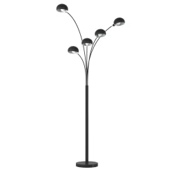 Stehlampe PALMYS 5 flammig schwarz