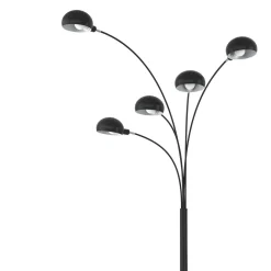 Stehlampe PALMYS 5 flammig schwarz