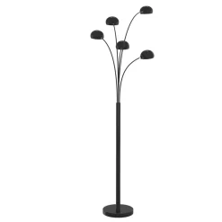 Stehlampe PALMYS 5 flammig schwarz
