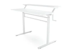 Stehpult 2 Ebenen manuell höhenverstellbar weiss 120 x 40 cm