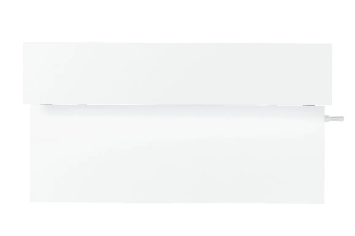 Stehpult 2 Ebenen manuell höhenverstellbar weiss 120 x 40 cm