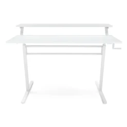 Stehpult 2 Ebenen manuell höhenverstellbar weiss 120 x 40 cm
