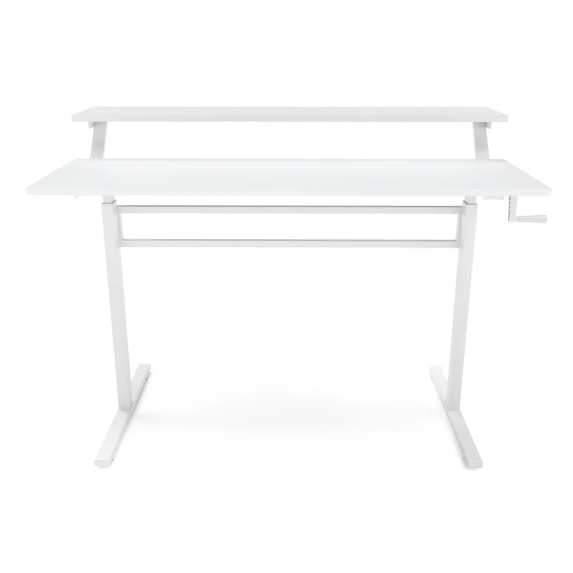 Stehpult 2 Ebenen manuell höhenverstellbar weiss 120 x 40 cm