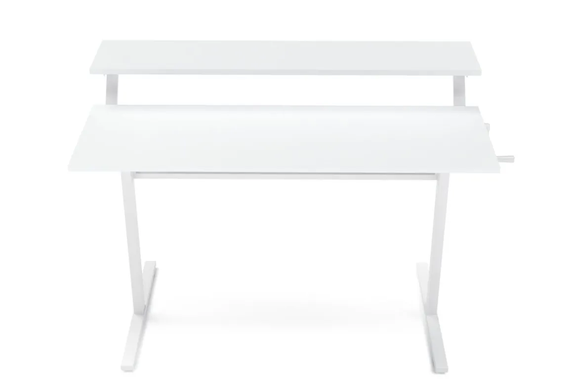 Stehpult 2 Ebenen manuell höhenverstellbar weiss 120 x 40 cm