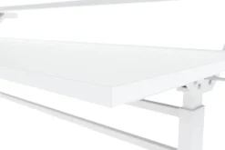 Stehpult 2 Ebenen manuell höhenverstellbar weiss 120 x 40 cm
