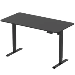 Stehpult elektrisch BUDGET schwarz 140 x 70 cm