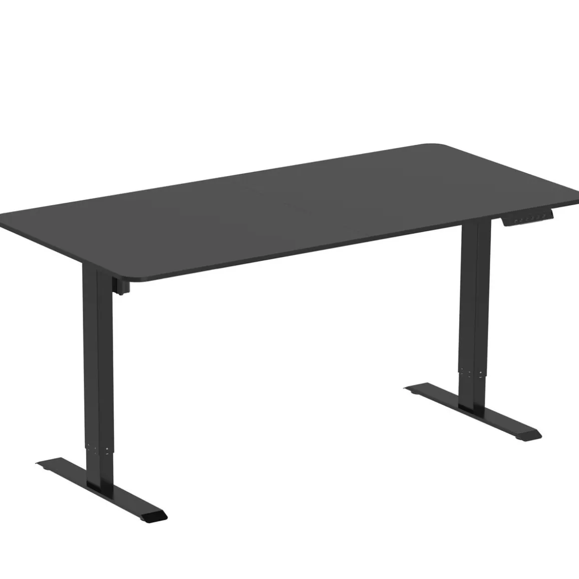 Stehpult elektrisch BUDGET schwarz 140 x 70 cm