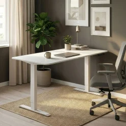 Stehpult elektrisch BUDGET weiss 120 x 60 cm