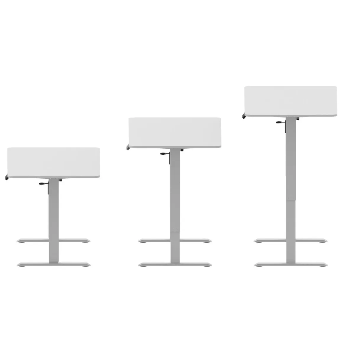 Stehpult elektrisch BUDGET weiss 120 x 60 cm