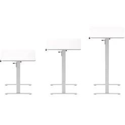 Stehpult elektrisch BUDGET weiss 140 x 70 cm