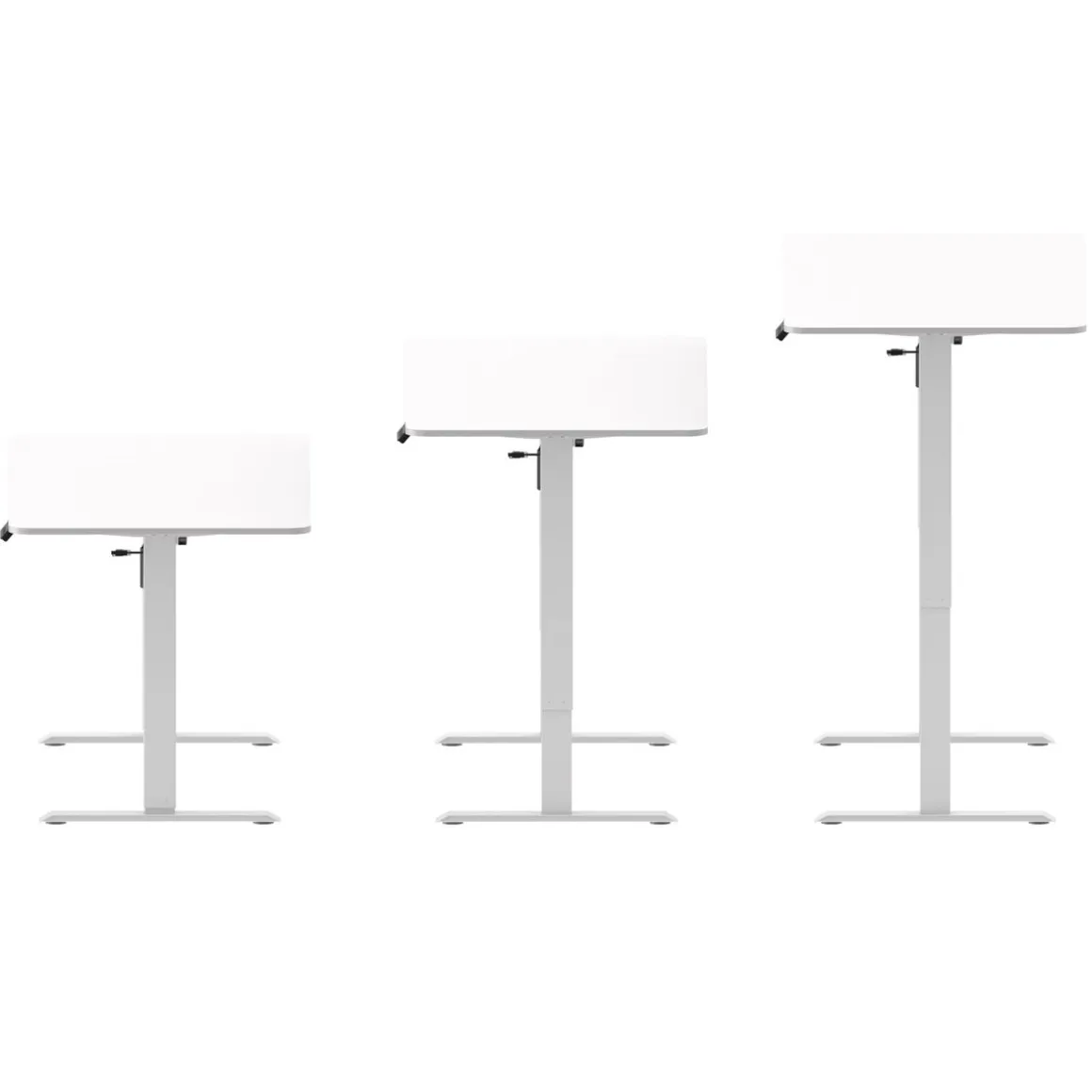 Stehpult elektrisch BUDGET weiss 140 x 70 cm