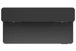 Stehpult elektrisch mit Ablage + Tastaturfach schwarz 140 x 70 cm