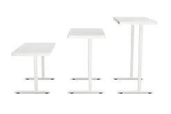 Stehpult elektrisch mit Schublade weiss 120 x 60 cm