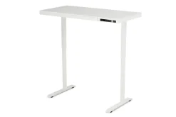 Stehpult elektrisch mit Schublade weiss 120 x 60 cm