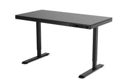 Stehpult elektrisch mit Schublade schwarz 120 x 60 cm