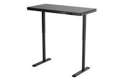 Stehpult elektrisch mit Schublade schwarz 120 x 60 cm
