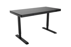 Stehpult elektrisch mit Schublade schwarz 120 x 60 cm