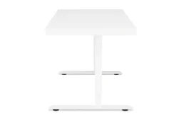 Stehpult elektrisch mit Schublade weiss 140 x 70 cm