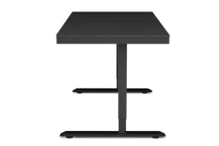Stehpult elektrisch mit Schublade schwarz 140 x 70 cm