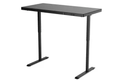 Stehpult elektrisch mit Schublade schwarz 140 x 70 cm