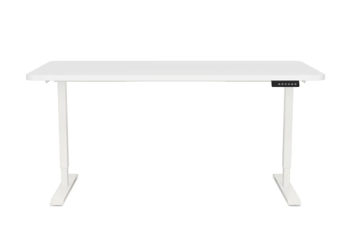 Stehpult elektrisch PREMIUM weiss 140 x 70 cm