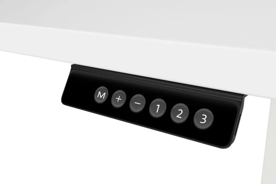 Stehpult elektrisch PREMIUM weiss 180 x 90 cm