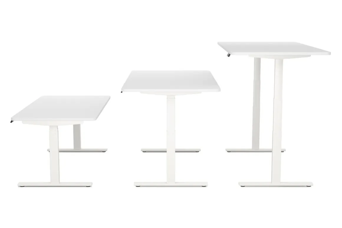 Stehpult elektrisch PREMIUM weiss 180 x 90 cm