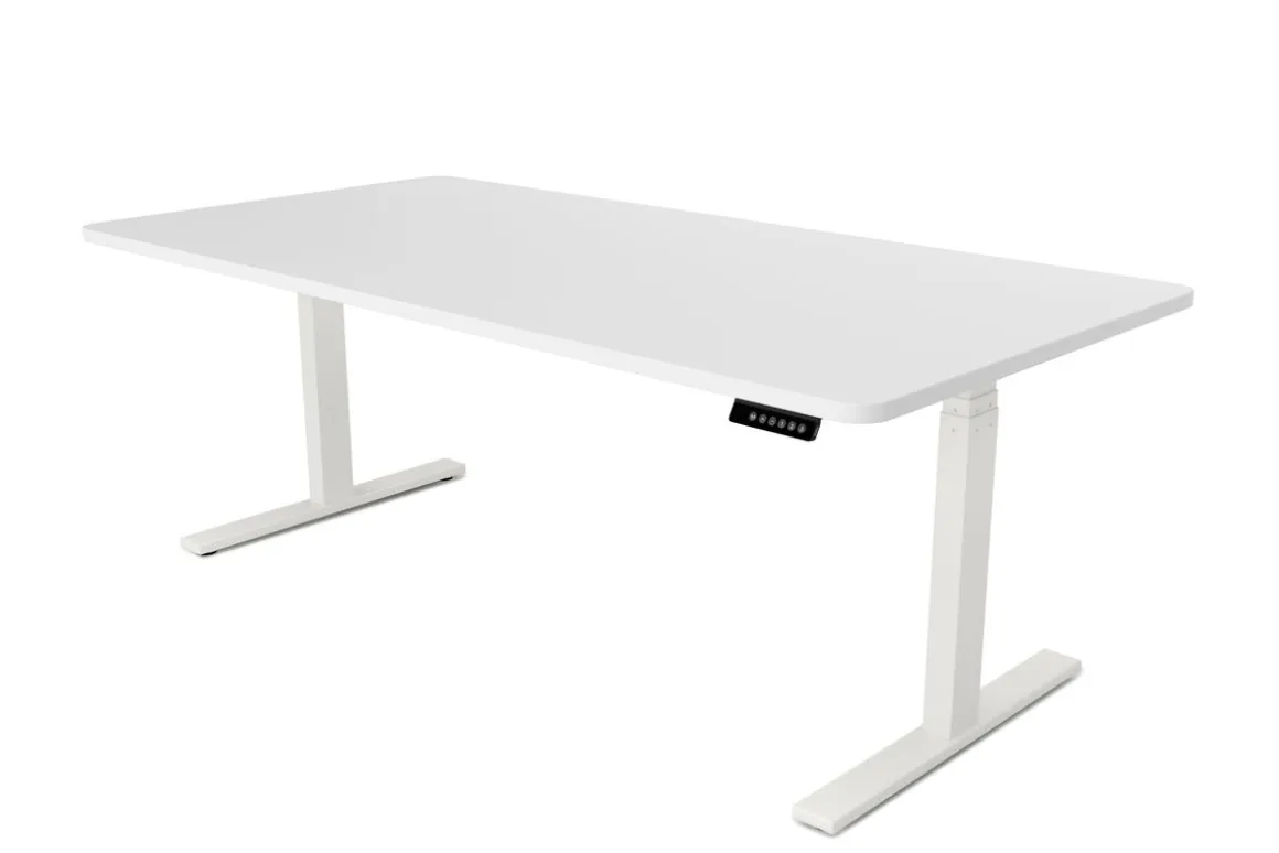 Stehpult elektrisch PREMIUM weiss 180 x 90 cm