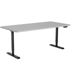 Stehpult elektrisch PREMIUM grau/schwarz 160 x 80 cm