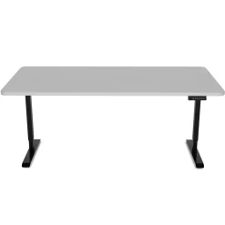 Stehpult elektrisch PREMIUM grau/schwarz 160 x 80 cm