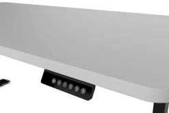 Stehpult elektrisch PREMIUM grau/schwarz 160 x 80 cm