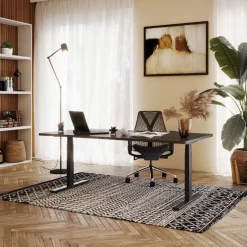 Stehpult elektrisch PREMIUM schwarz 180 x 90 cm
