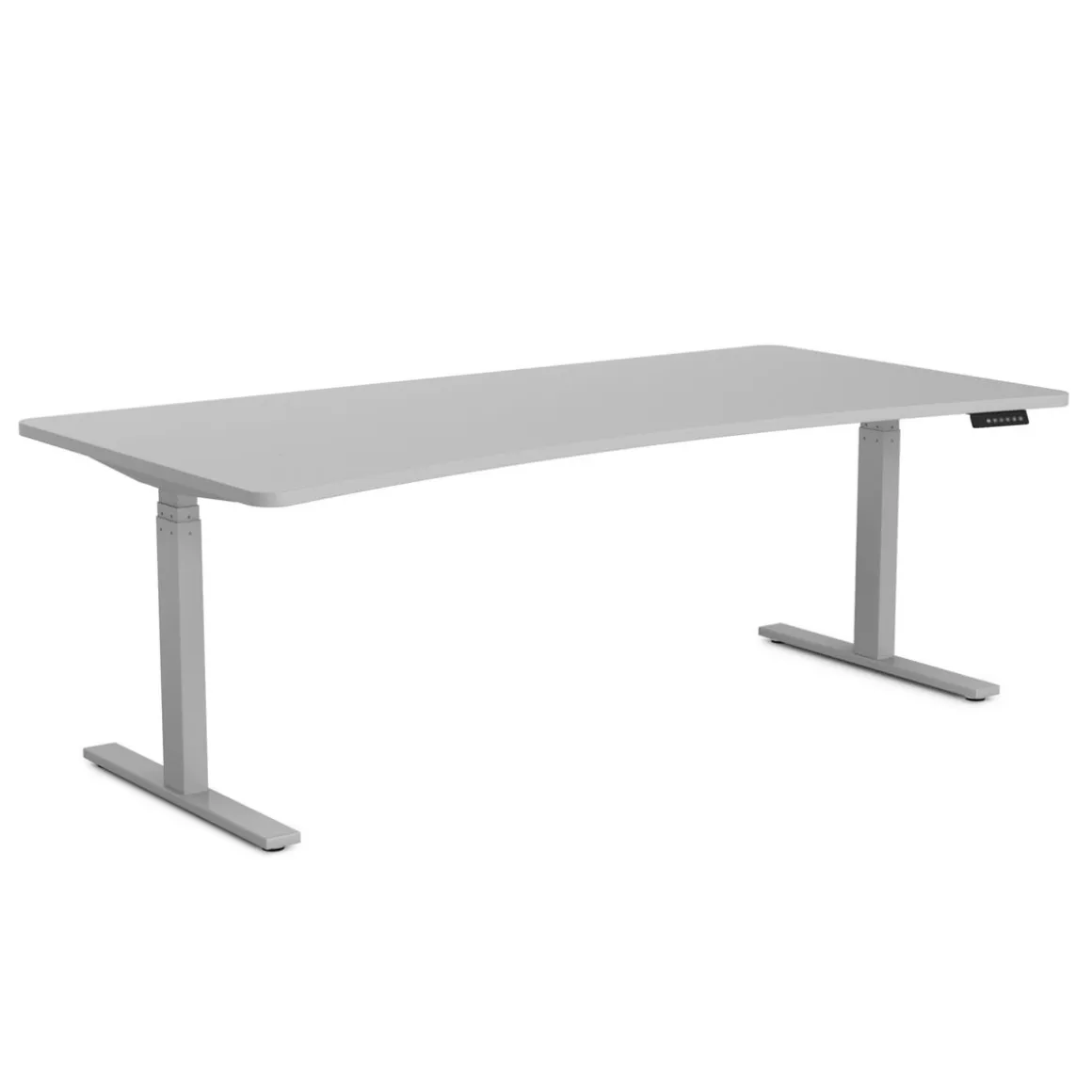 Stehpult elektrisch PREMIUM grau 200 x 92 cm