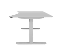 Stehpult elektrisch PREMIUM grau 200 x 92 cm