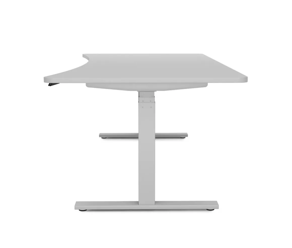 Stehpult elektrisch PREMIUM grau 200 x 92 cm