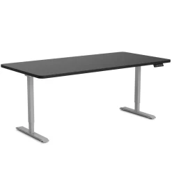 Stehpult elektrisch PREMIUM schwarz/grau 160 x 80 cm