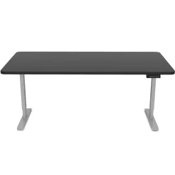 Stehpult elektrisch PREMIUM schwarz/grau 160 x 80 cm