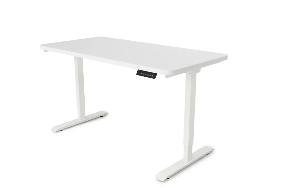 Stehpult elektrisch PREMIUM weiss 120 x 60 cm