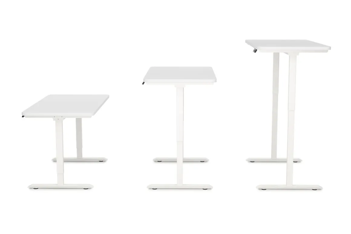 Stehpult elektrisch PREMIUM weiss 120 x 60 cm