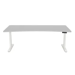 Stehpult elektrisch PREMIUM grau/weiss 200 x 92 cm